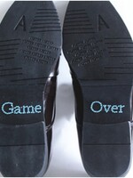 PaCaZa SALE - 'Game Over' Sticker - Aqua Blauw