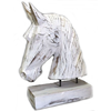 BonTon BonTon - Houten Paardenhoofd 29 x 22 cm - Kleur Antique White