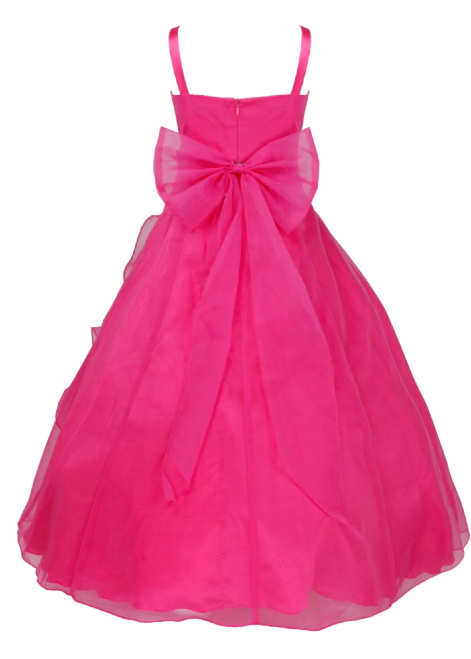 PaCaZa PaCaZa - Communiejurk / Bruidsmeisjesjurk - Emma - Roze - Maat 134/140