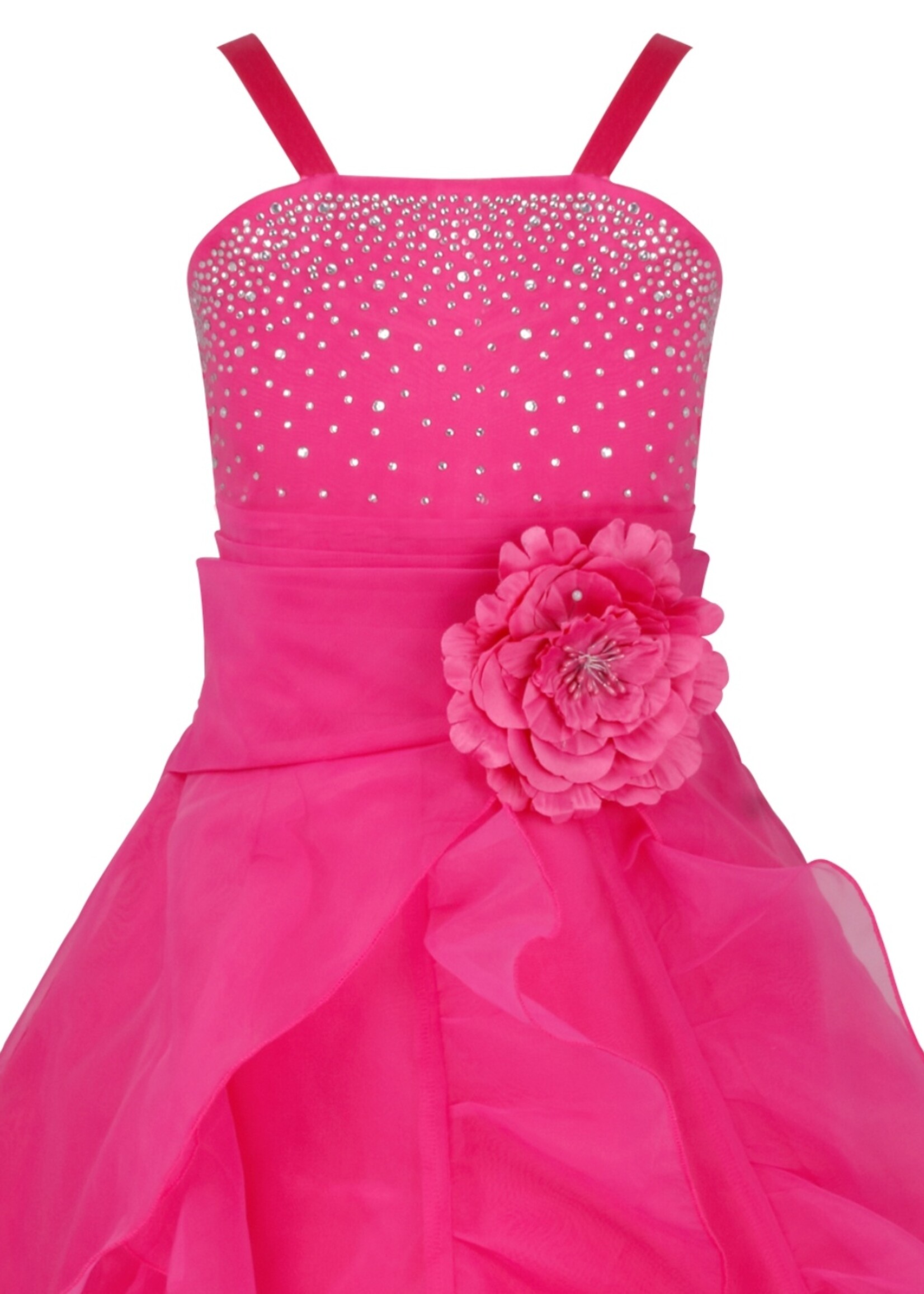 PaCaZa PaCaZa - Communiejurk / Bruidsmeisjesjurk - Emma - Roze - Maat 134/140