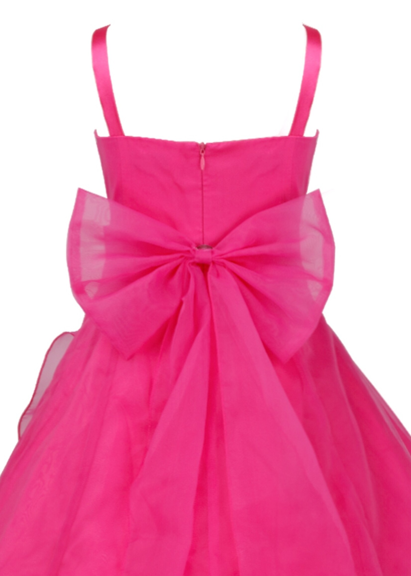 PaCaZa PaCaZa - Communiejurk / Bruidsmeisjesjurk - Emma - Roze - Maat 134/140
