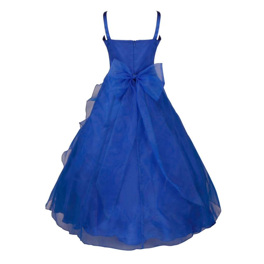 PaCaZa Communiejurk / Bruidsmeisjesjurk Emily - Donker Blauw - Maat 98/104-2