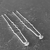 PaCaZa PaCaZa - Zilverkleurige Hairpins - Fonkelende kristal - 5 stuks