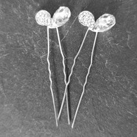 thumb-PaCaZa - Zilverkleurige Hairpins - Hart met Fonkelende Diamant - 5 stuks-4