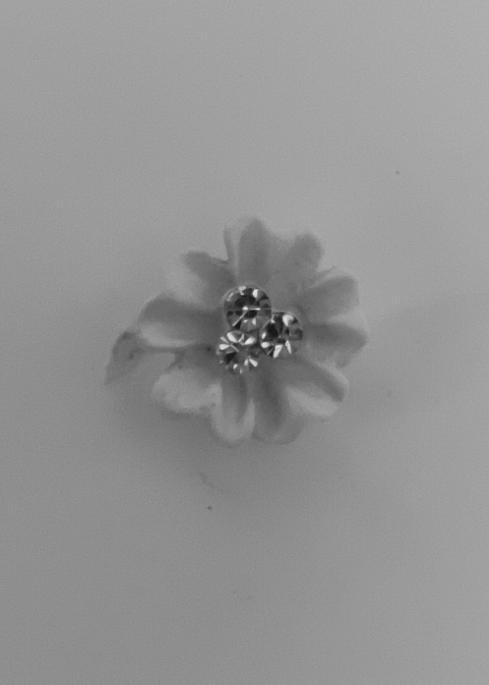 PaCaZa PaCaZa Hairpins - Zilverkleurig - Flower met Diamantjes - Set van 5