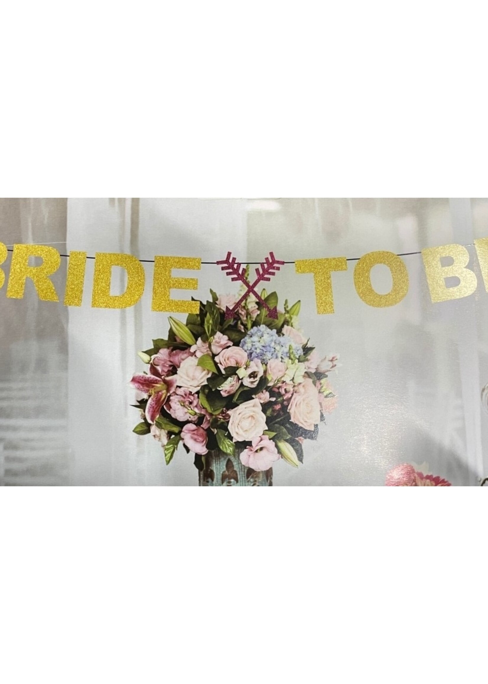 PaCaZa PaCaZa - Bride to Be Slinger - 2 Meter - Bruiloft Decoratie - Goud met Roze Accenten en Glitters
