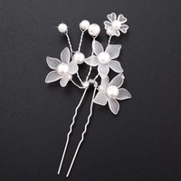 thumb-PaCaZa - Hairpin - Eye Catcher Flowers & Pearls-1