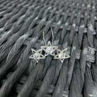 thumb-PaCaZa - Zilverkleurige Hairpins met Sterren en Diamantjes - Perfect voor Speciale Gelegenheden - Set van 5-3