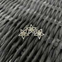 thumb-PaCaZa - Zilverkleurige Hairpins met Sterren en Diamantjes - Perfect voor Speciale Gelegenheden - Set van 5-4