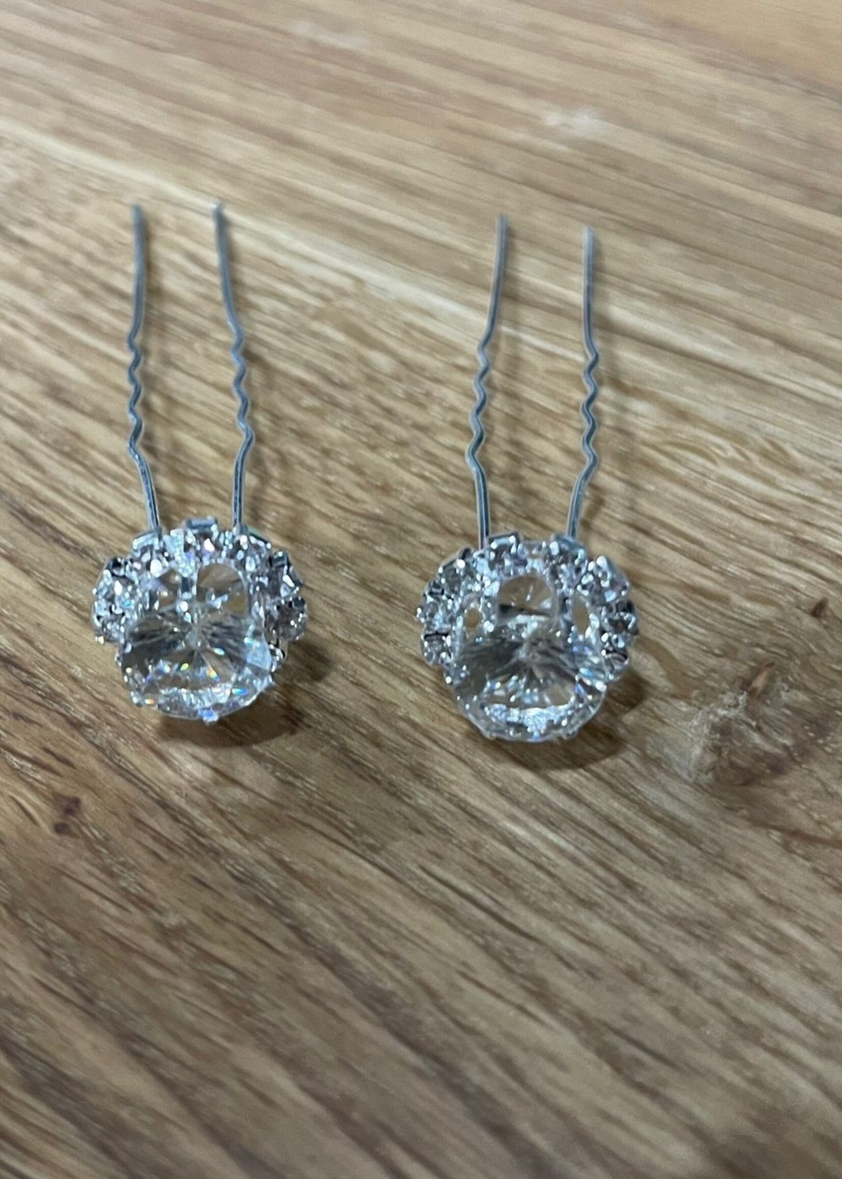 PaCaZa PaCaZa - Haarpin - Grote Kristal & Diamantjes - 5 stuks - Luxe & Elegante Haarsieraden