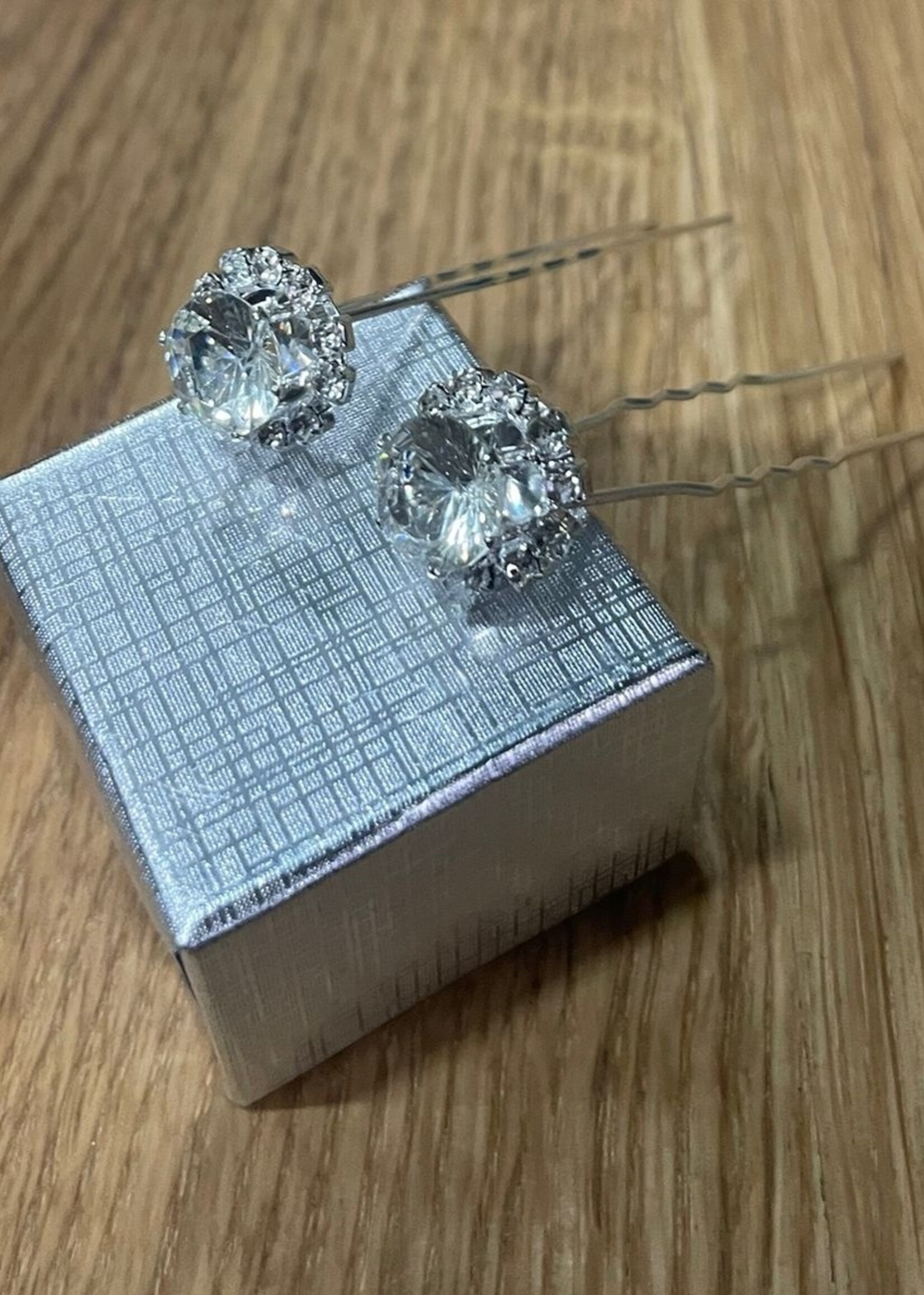 PaCaZa PaCaZa - Haarpin - Grote Kristal & Diamantjes - 5 stuks - Luxe & Elegante Haarsieraden