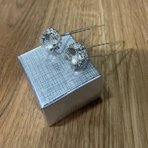 Hairpins - Grote Kristal & Diamantjes - 5 stuks - Luxe & Elegante Haarsieraden 