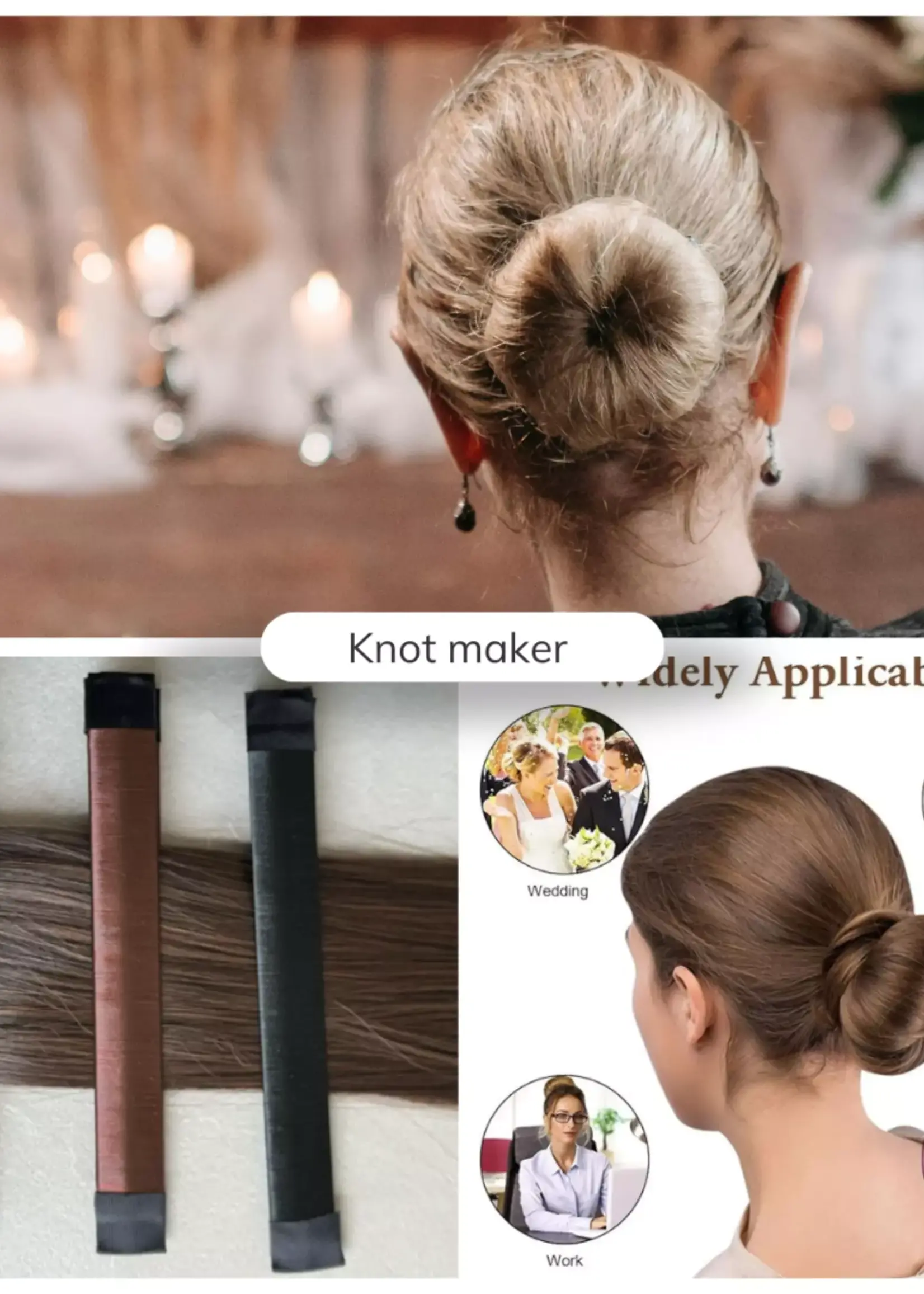 PaCaZa PaCaZa Knot maker - Bruine kleur - Elegante & Duurzame knot maker