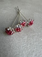 PaCaZa Haarstekers / Hairpins / Haarpins - Licht Roze Roosje - 5 stuks