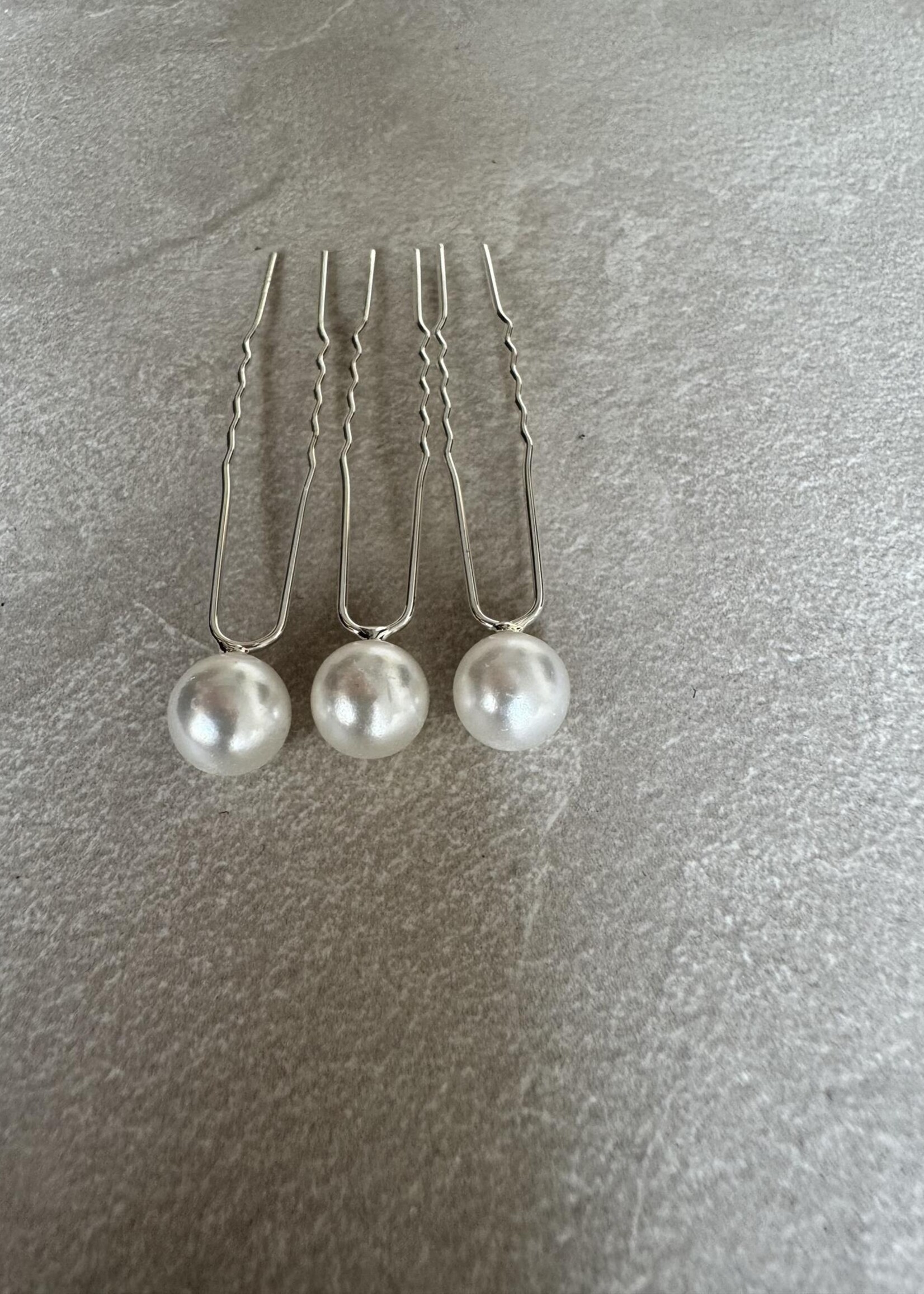 PaCaZa PaCaZa - Hairpins - Ivoorkleurige Parel - 5 stuks - Elegante Bruidsaccessoire