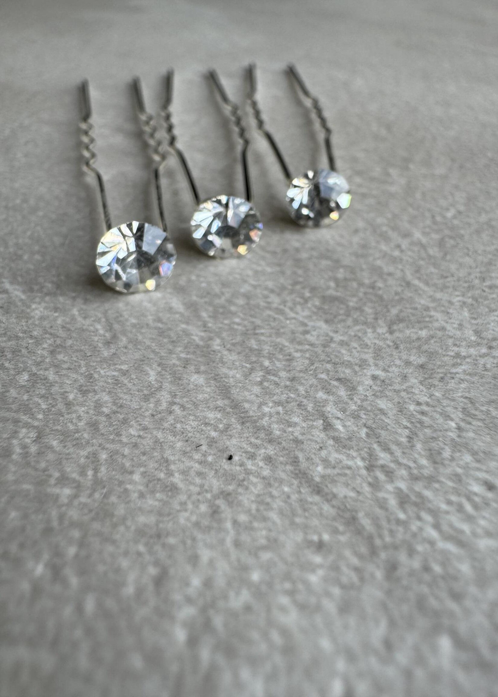 PaCaZa PaCaZa Haarpinnen - Zilverkleurig met Kristal - Set van 5