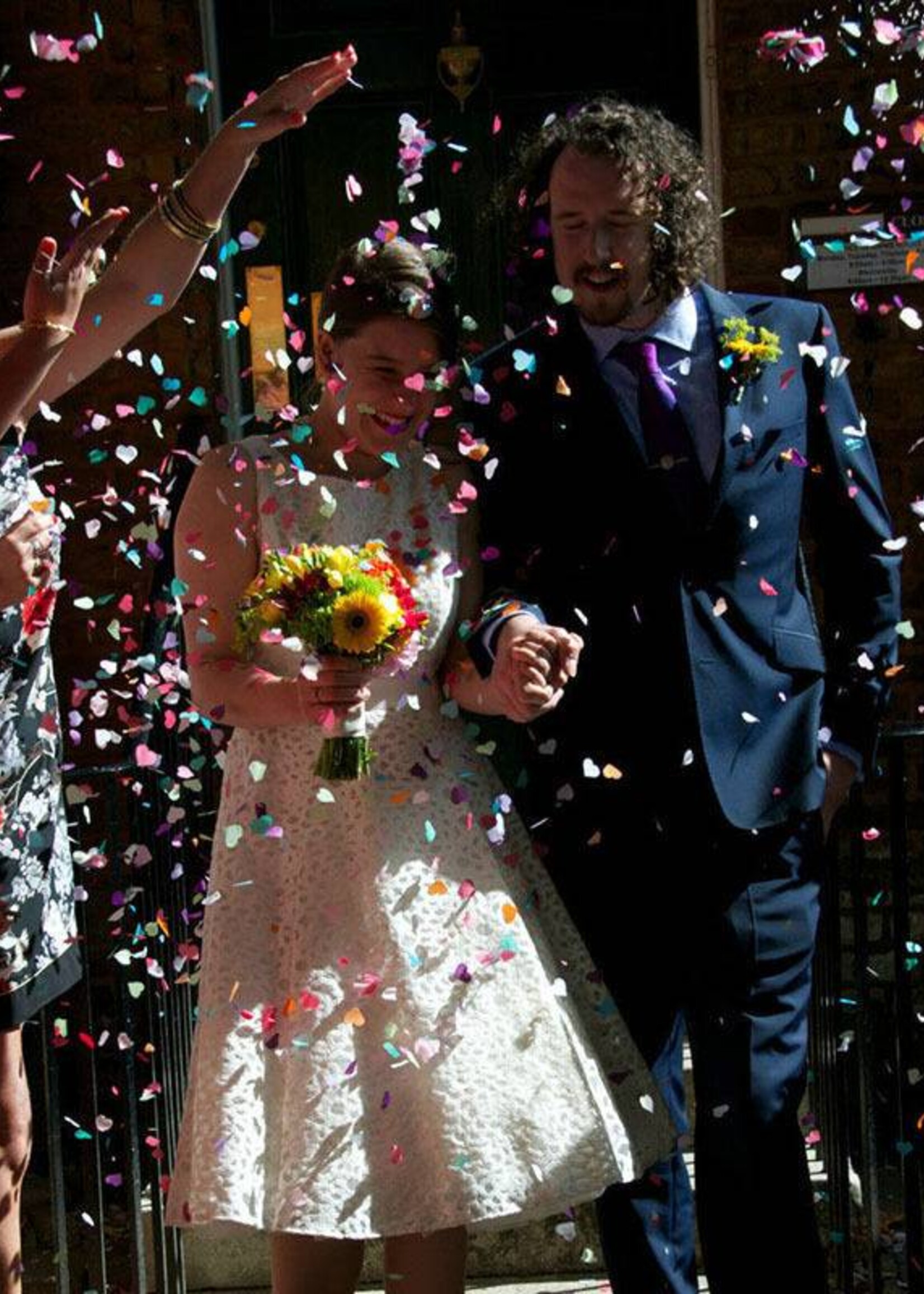 PaCaZa PaCaZa - Confetti - Just Married - Rood - 350 stuks - Bruiloft Decoratie