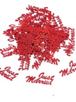 PaCaZa Confetti - Just Married - Rood - 350 stuks