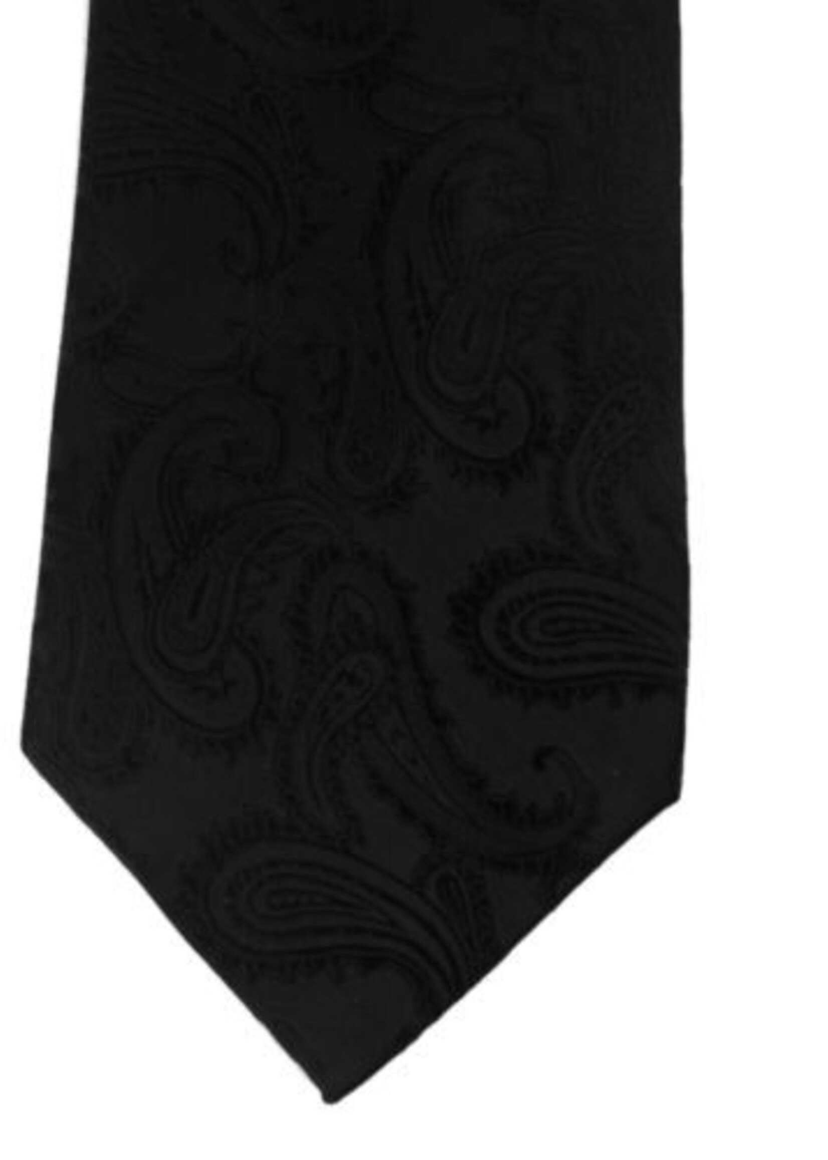 PaCaZa PaCaZa - Elegante Zwarte Stropdas Set - Inclusief Manchetknopen, Pochet en Dasspeld - Luxe Geschenkdoos