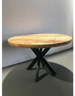 Teak-One Table de salle à manger ronde en bois de manguier