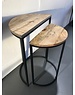 Teak-One Table d'appoint semi-ronde