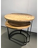 Teak-One Table basse de salon  "round nesting"