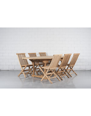  SUPER-PROMO  Teak Tuin-set.