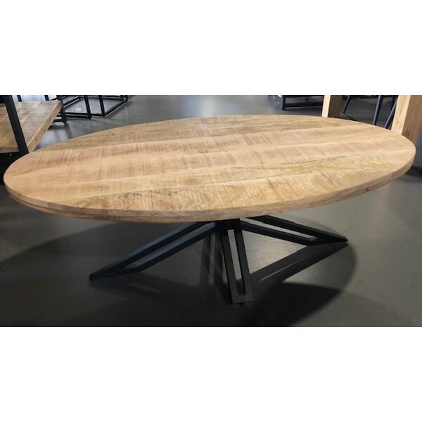 Teak-One Table basse en bois de manguier avec finition en métal