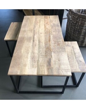 Teak-One Bijzettafels / Salontafel set van 3