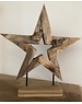 Teak-One Statue en bois  "open star"