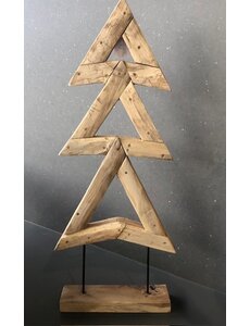 Teak-One Wooden statue   "Christmas tree flat"