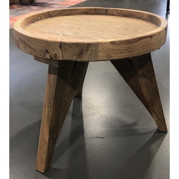 Teak-One Table basse ronde Ø60 cm en bois naturel