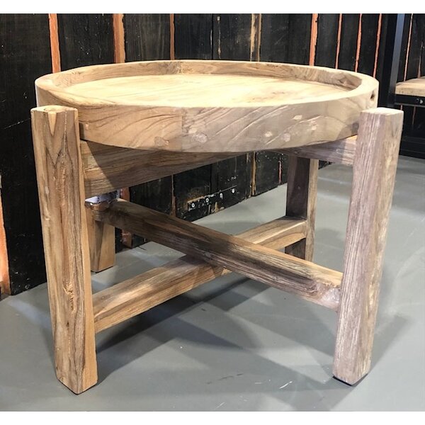Teak-One Table basse ronde Ø40 cm  en bois naturel