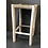 Teak-One bar stool  35 cm x 35 cm  h=65 cm in naturel wood