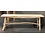 Teak-One Bench pyke large in naturel wood