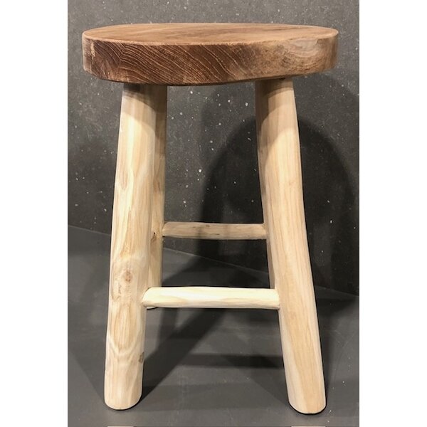 Teak-One Tabouret kansas en bois naturel