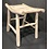 Teak-One Stool u shape 35 x 30 x 45 cm in natural wood