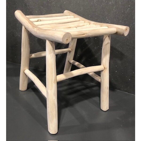 Teak-One Tabouret forme u 35 x 30 x 45cm en bois naturel