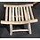 Teak-One Stool u shape 35 x 30 x 45 cm in natural wood