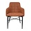 Orba eetkamerstoel met armleuning Cognac / Grijs