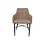 Orba eetkamerstoel met armleuning Cognac / Grijs