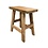 Tabouret rectangulaire rustique