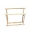 Teak-One Porte-serviettes 100 cm x 25 cm x h = 90 cm en bois naturel