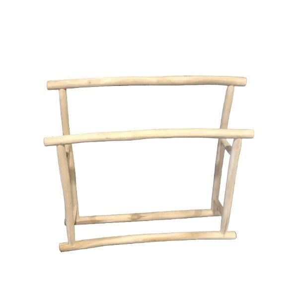 Teak-One Porte-serviettes 100 cm x 25 cm x h = 90 cm en bois naturel