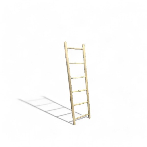 Teak-One teak ladder 6 steps in naturel wood