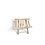 Teak-One Tabouret forme u 35 x 30 x 45cm en bois naturel