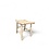 Teak-One Tabouret forme u 35 x 30 x 45cm en bois naturel