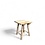 Teak-One Stool square 30 x 30 x 45 cm in natural wood