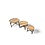 Teak-One Coffee table round Ø40 cm in naturel wood