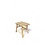 Teak-One Stool branch   45 cm x 34 cm h=45 cm in naturel wood